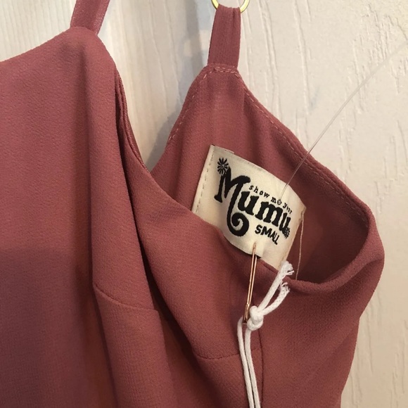 NWT Show Me Your Mumu Lauren Tie Back Chiffon A-Line Small - Picture 6 of 9